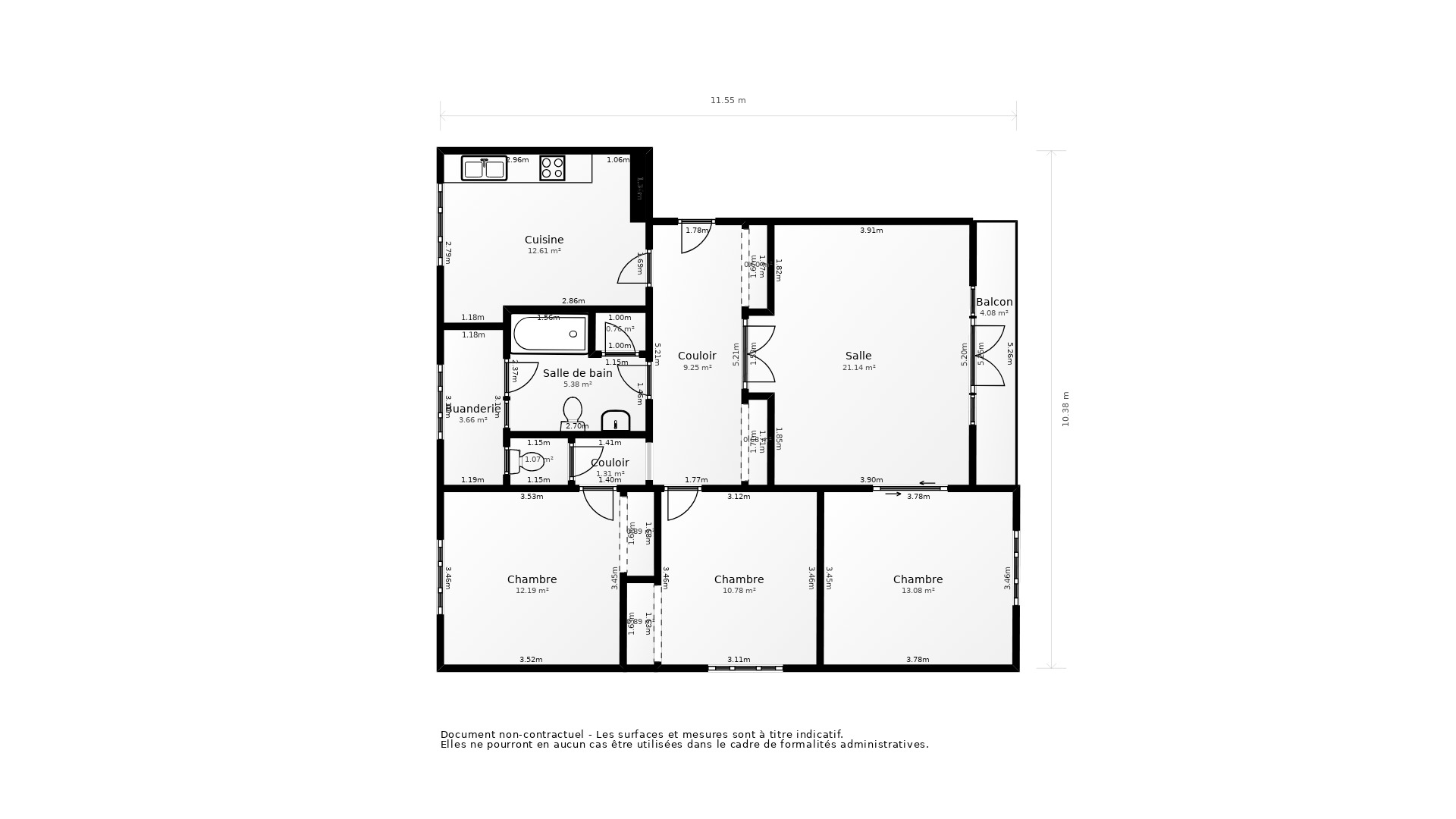 Vente Appartement MERIGNAC - 4 pièces - 91 m² - (33700)