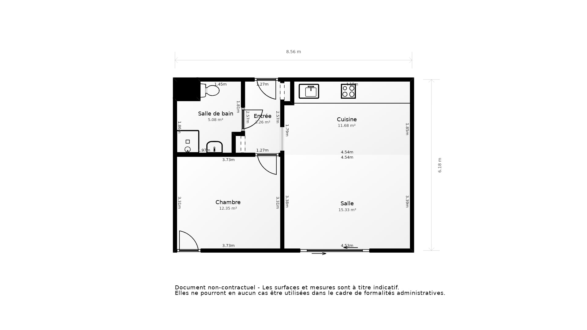 Vente Appartement JUVIGNAC - 2 pièces - 46 m² - (34990)