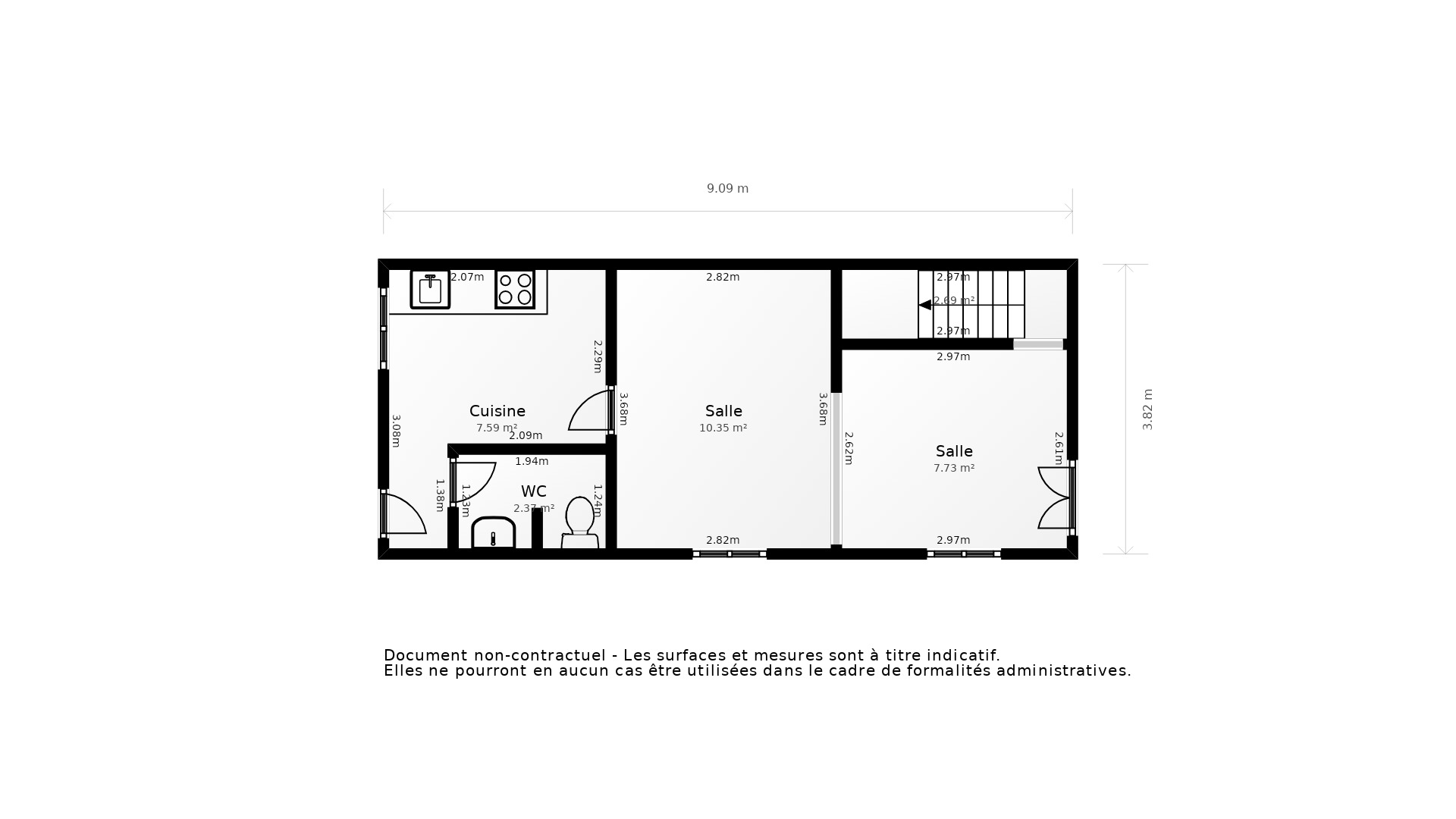 Vente Maison EAUBONNE - 3 pièces - 70 m² - (95600)