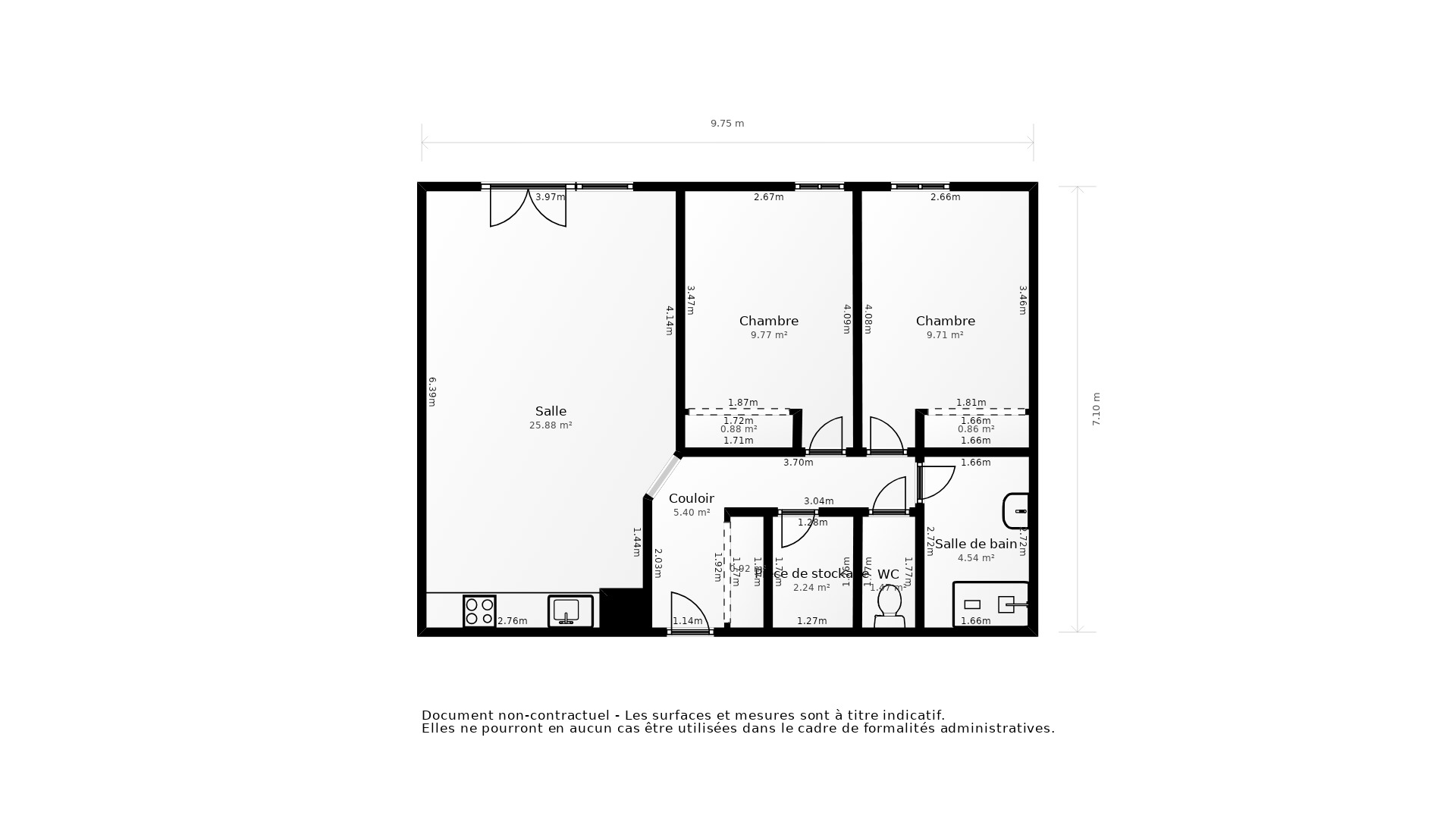 Vente Appartement LE BARP - 3 pièces - 61 m² - (33114)