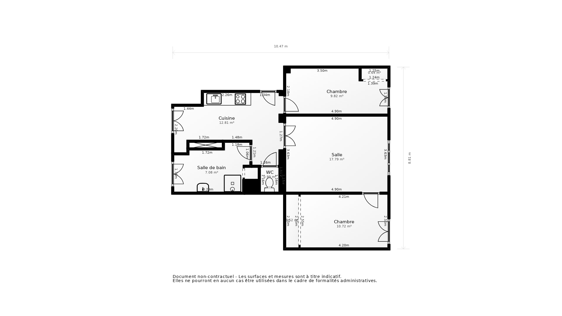 Vente Appartement LA ROCHELLE - 3 pièces - 60 m² - (17000)