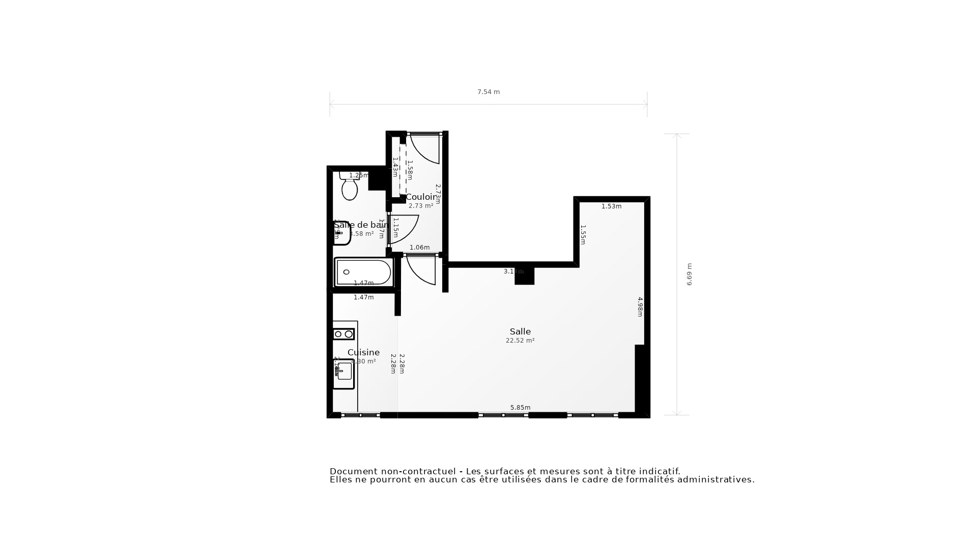 Vente Appartement LYON 03 - 1 pièce - 33 m² - (69003)