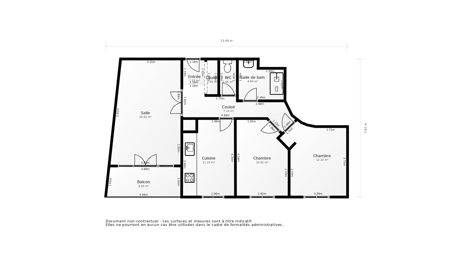 Vente Appartement LYON 03 - 3 pièces - 66 m² - (69003)