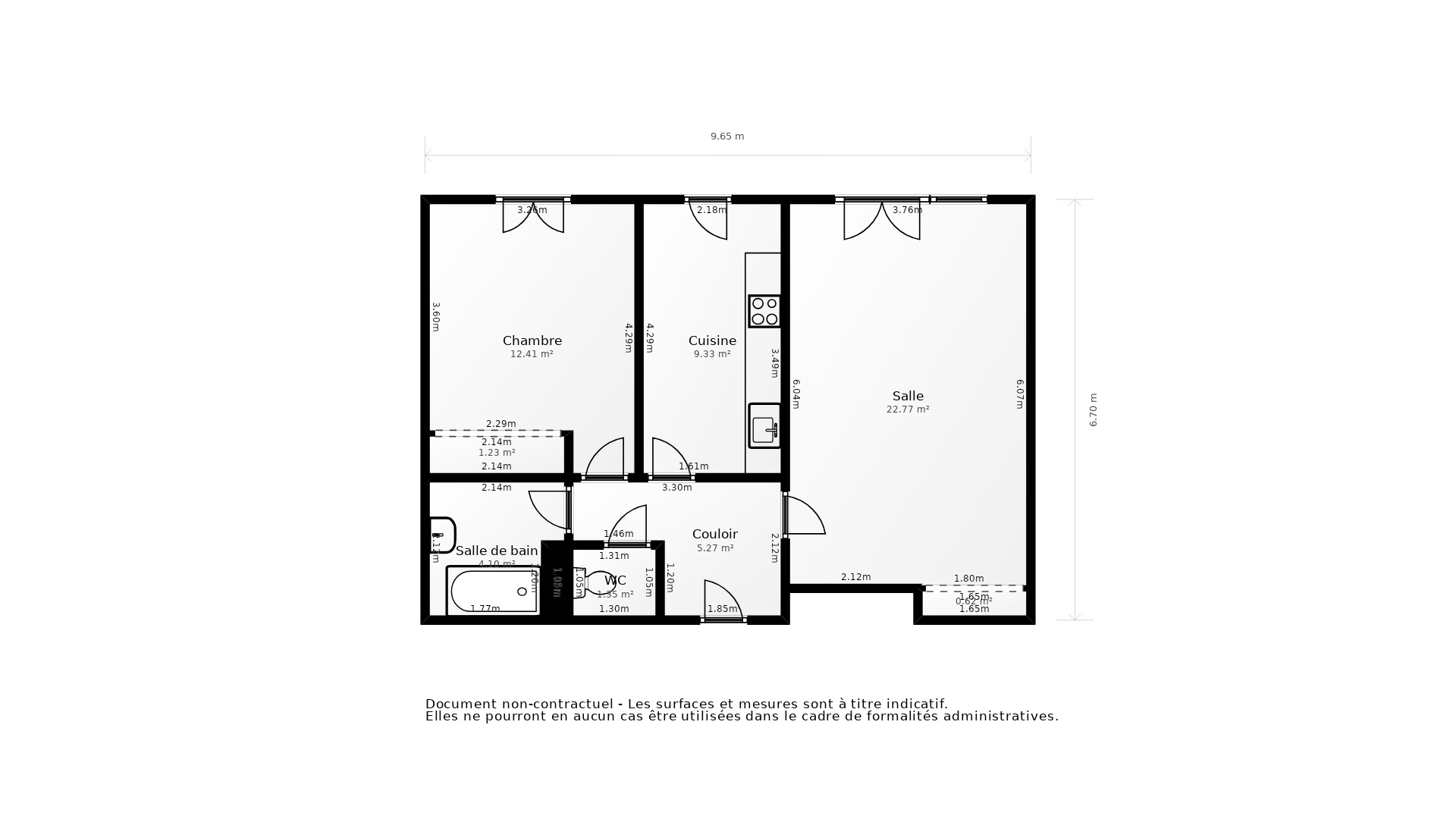 Vente Appartement MONTPELLIER - 2 pièces - 47 m² - (34080)
