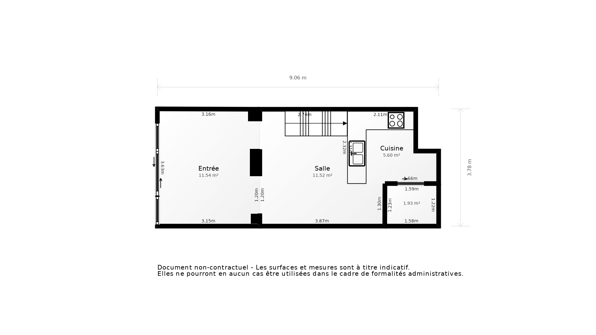 Vente Maison BORDEAUX - 3 pièces - 67 m² - (33000)