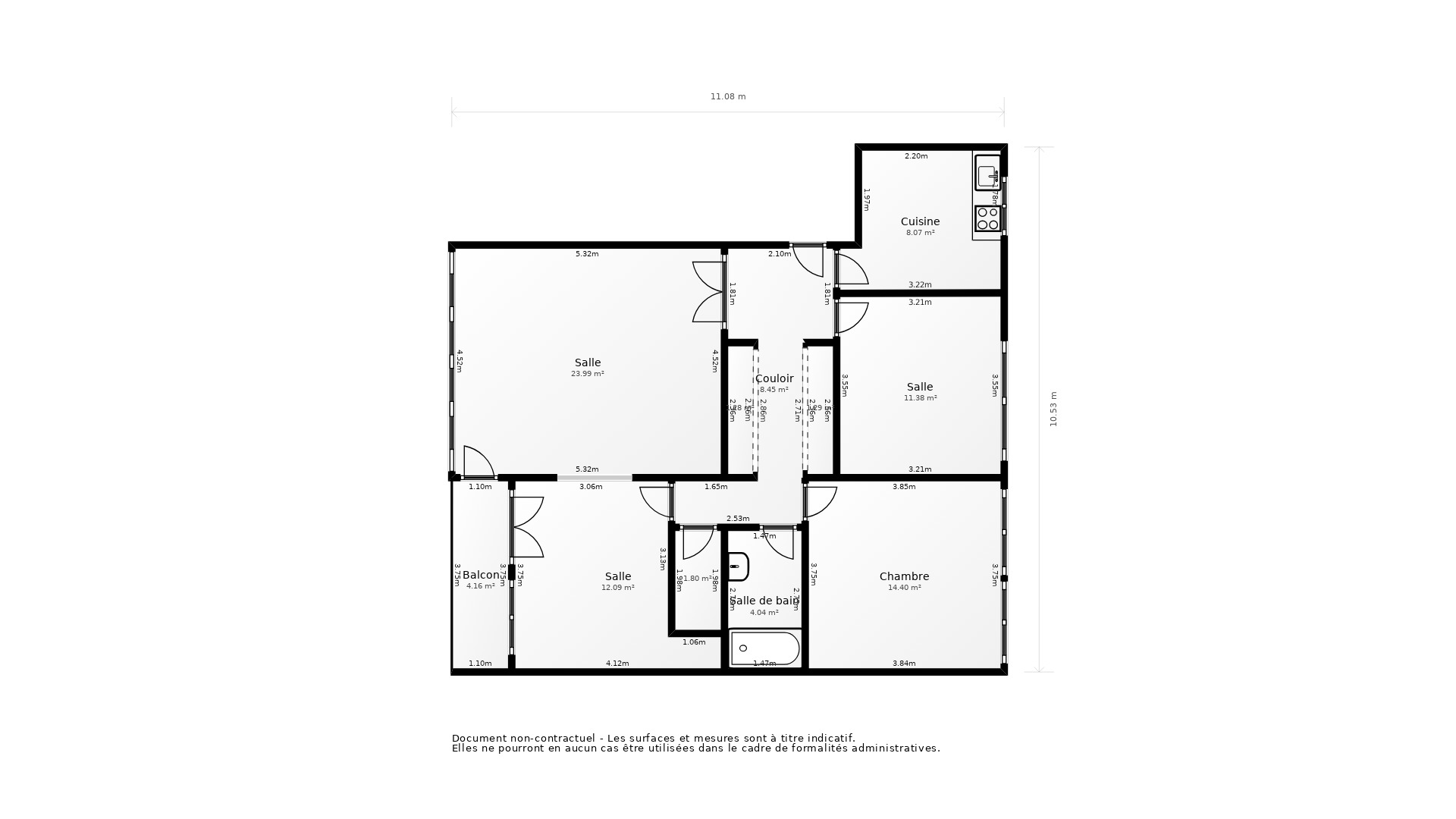 Vente Appartement LA ROCHELLE - 4 pièces - 84 m² - (17000)