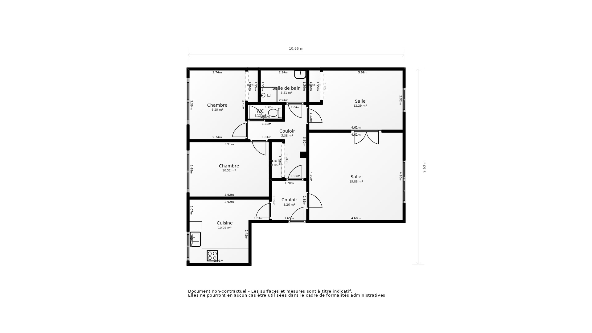 Vente Appartement QUIMPER - 3 pièces - 79 m² - (29000)