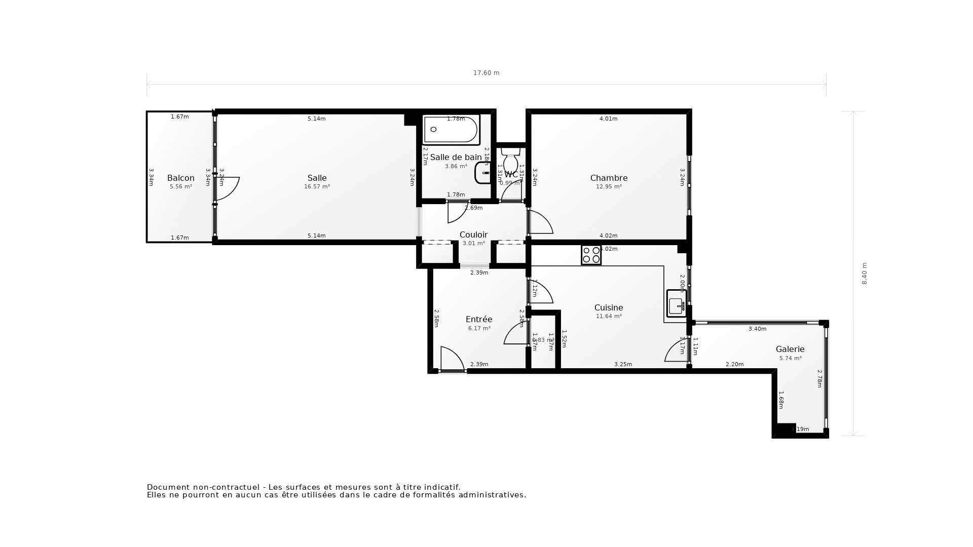Vente Appartement LYON 05 - 2 pièces - 52 m² - (69005)