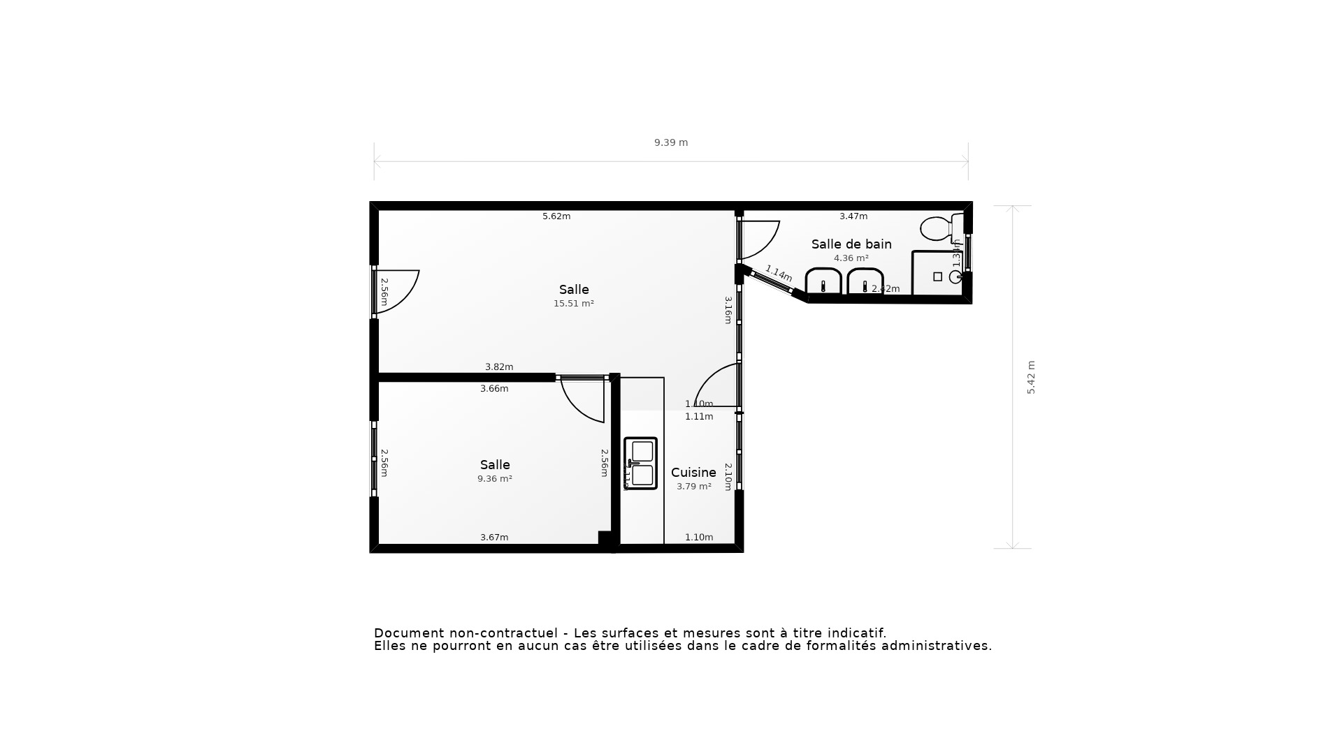 Vente Maison MERIGNAC - 2 pièces - 43 m² - (33700)