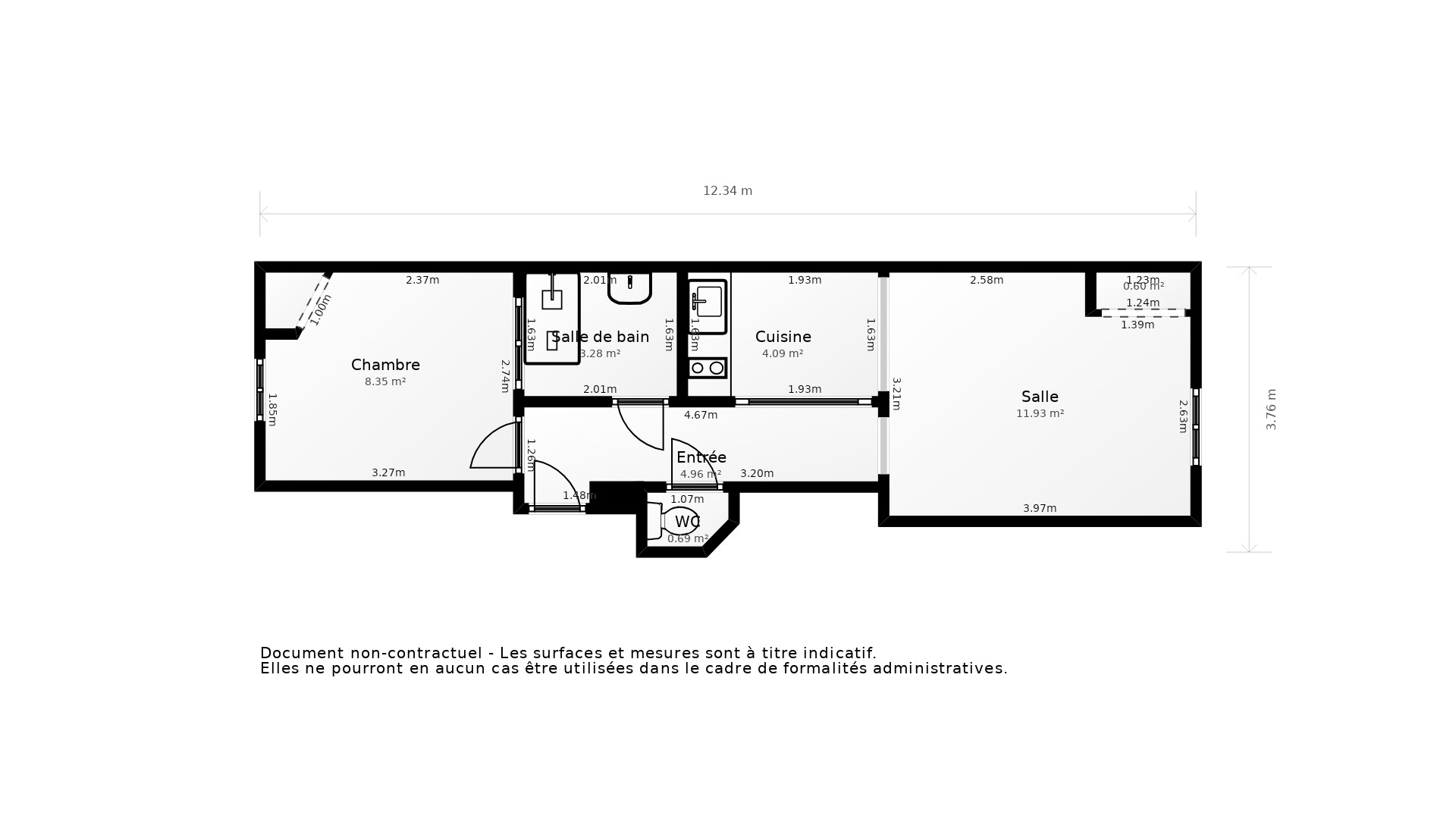 Vente Appartement VILLEURBANNE - 2 pièces - 35 m² - (69100)