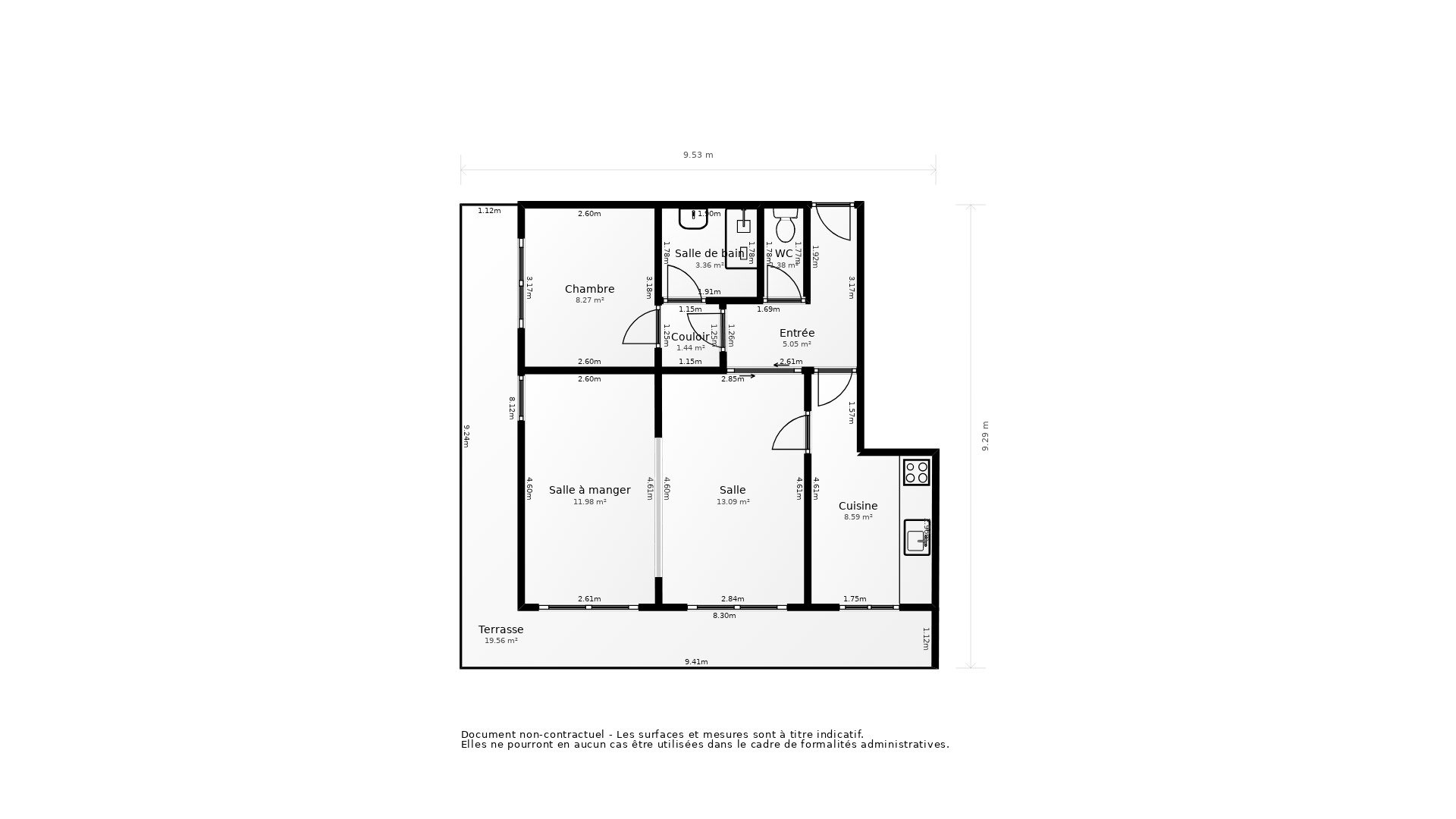Vente Appartement BLANQUEFORT - 2 pièces - 62 m² - (33290)