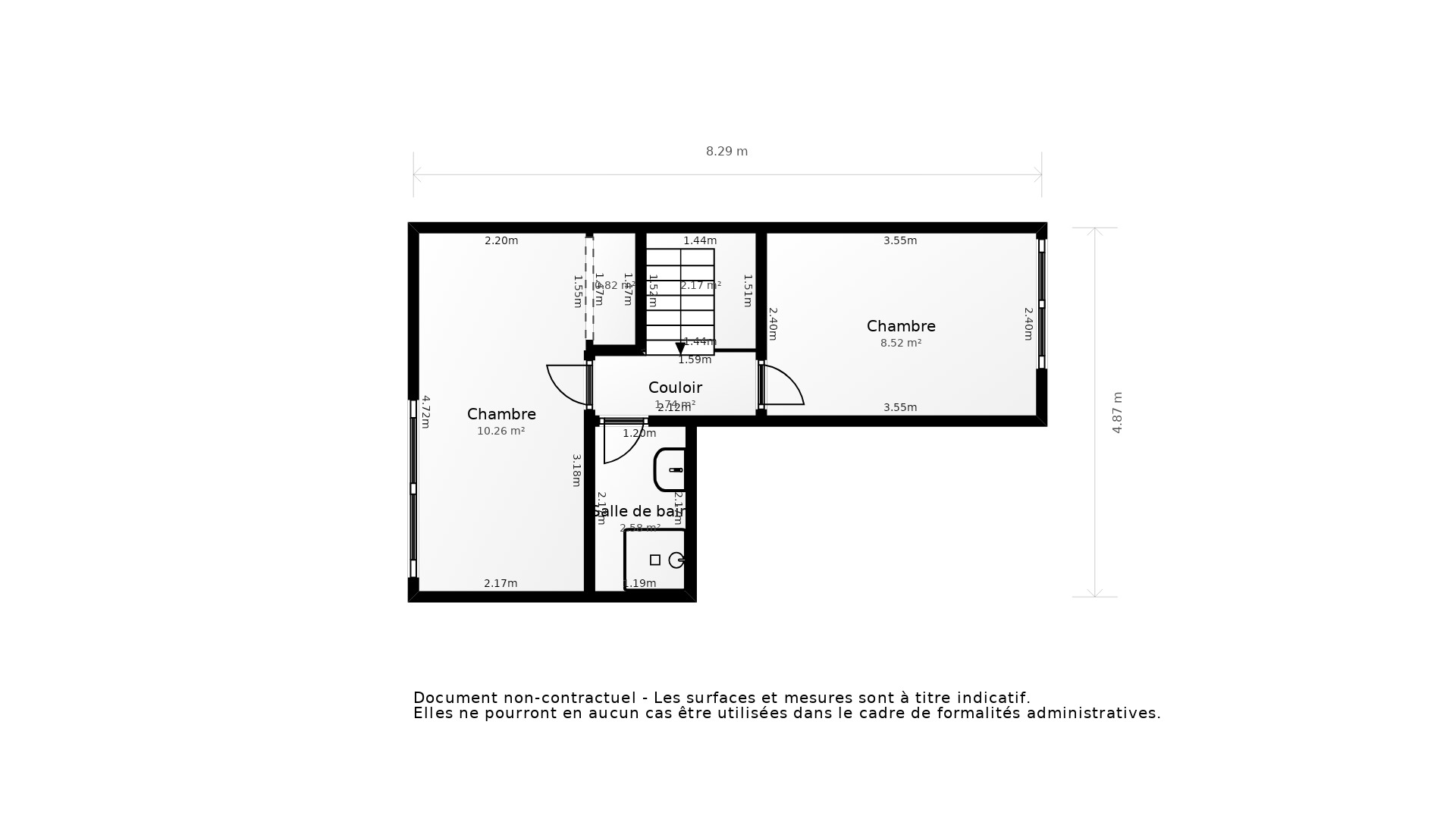 Vente Appartement PESSAC - 3 pièces - 57 m² - (33600)
