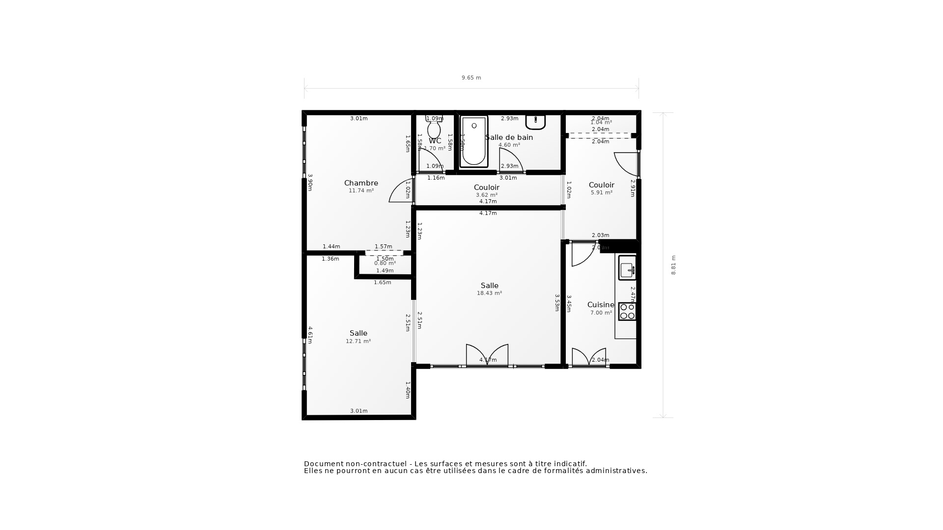 Vente Appartement LA ROCHELLE - 2 pièces - 70 m² - (17000)