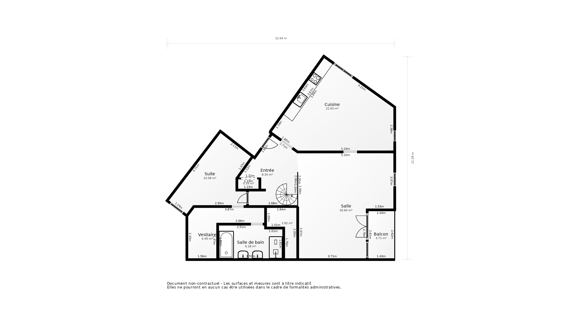 Vente Appartement CHATEAULIN - 5 pièces - 105 m² - (29150)