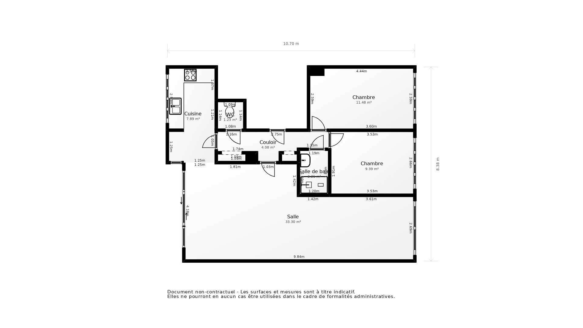 Vente Appartement LES CLAYES SOUS BOIS - 4 pièces - 70 m² - (78340)