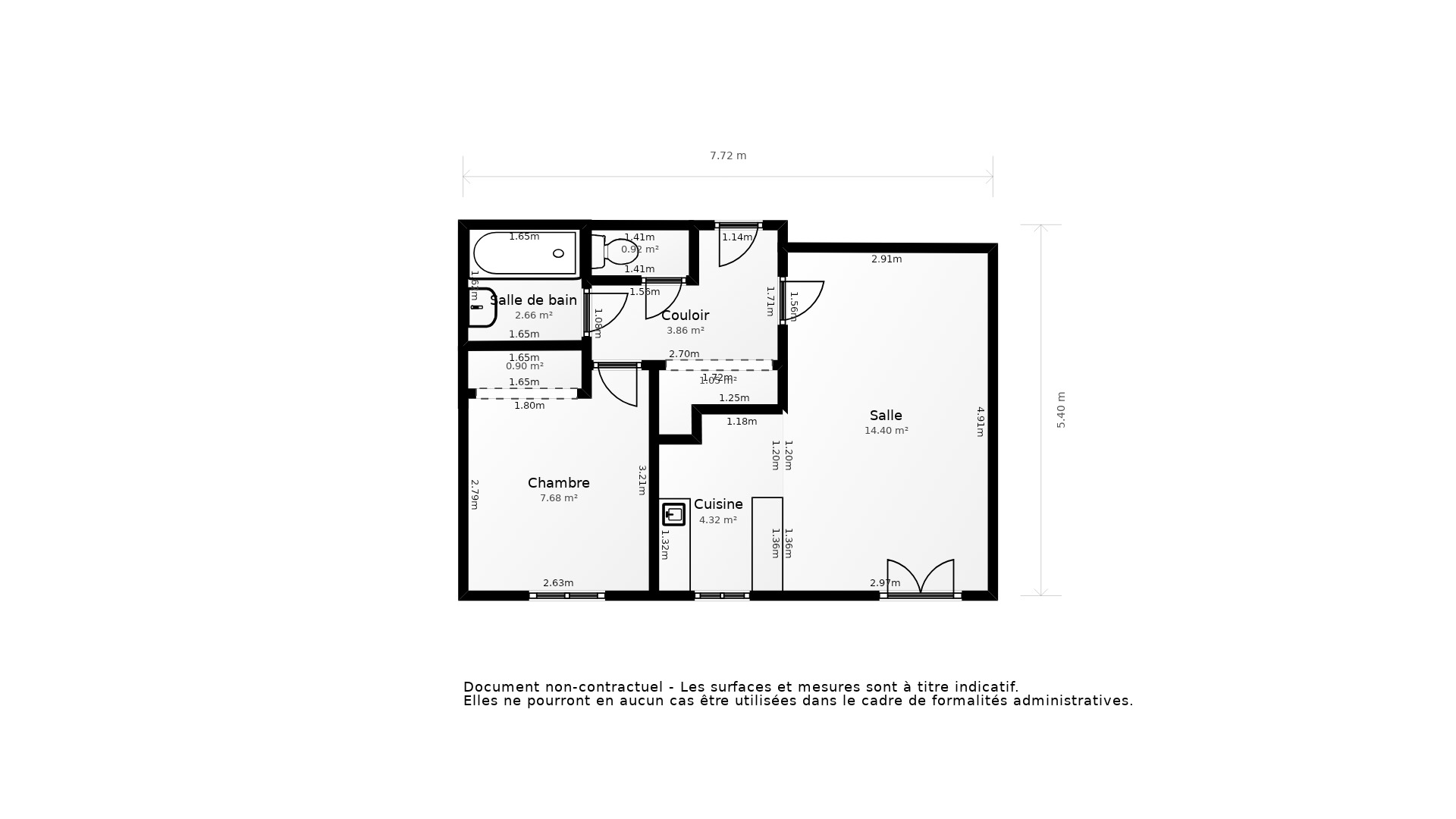 Vente Appartement VAUREAL - 2 pièces - 38 m² - (95490)