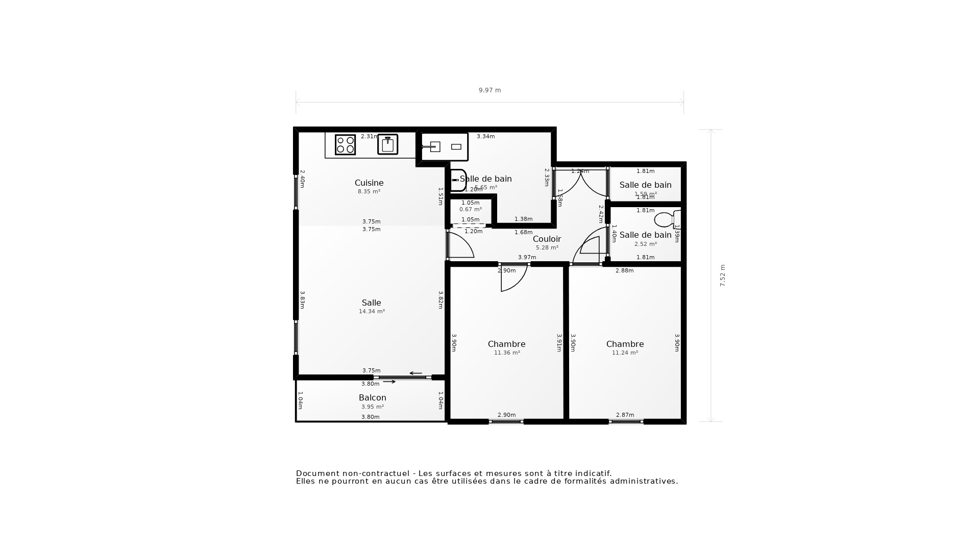 Vente Appartement LA ROCHE SUR YON - 3 pièces - 62 m² - (85000)