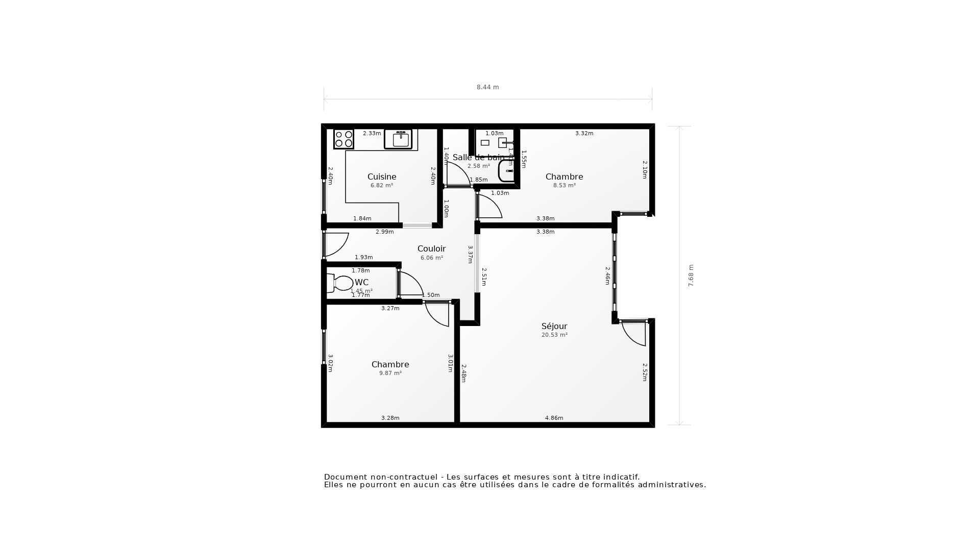 Vente Appartement COLOMIERS - 3 pièces - 63 m² - (31770)