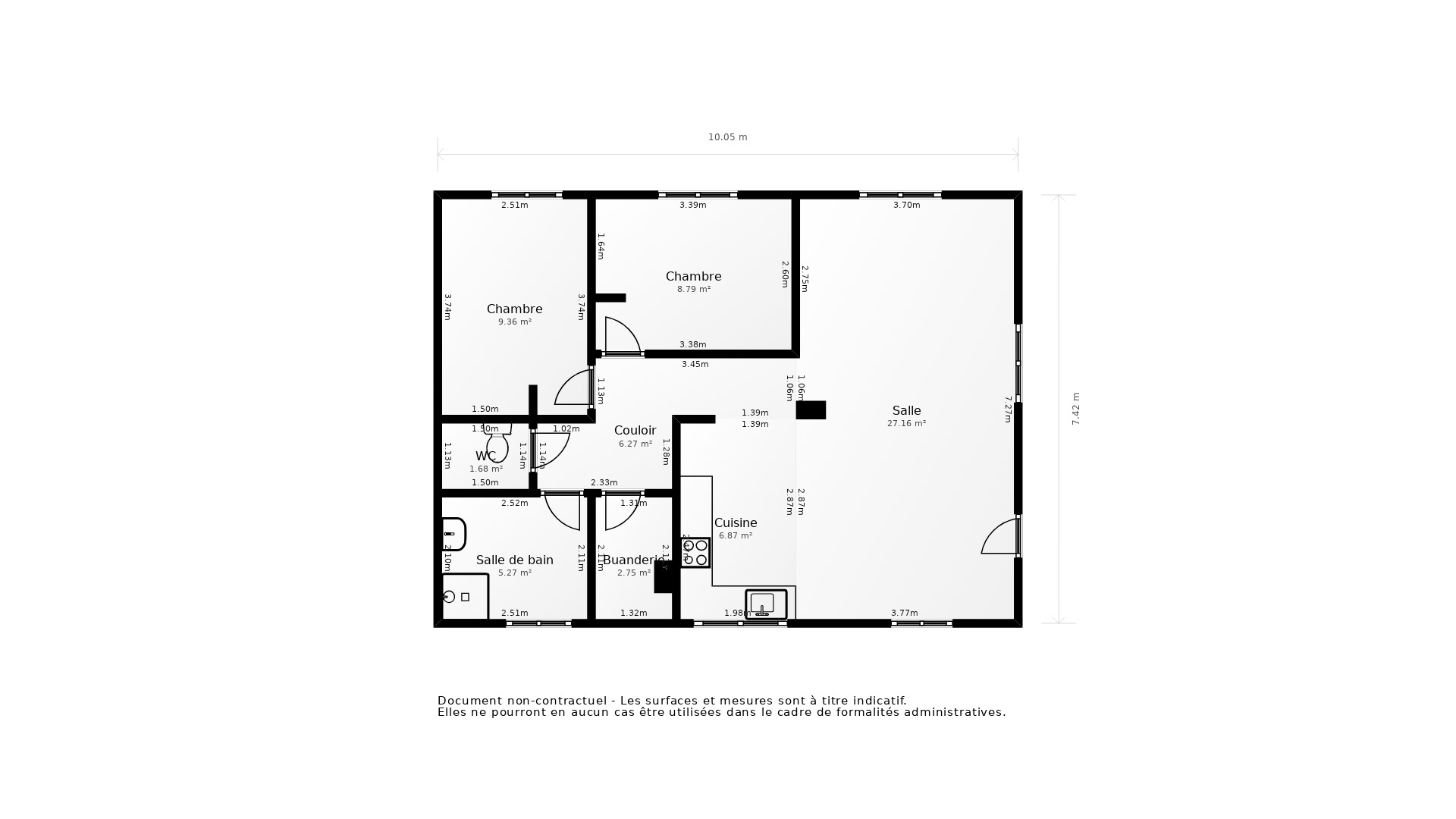 Vente Appartement CASTELGINEST - 3 pièces - 84 m² - (31780)