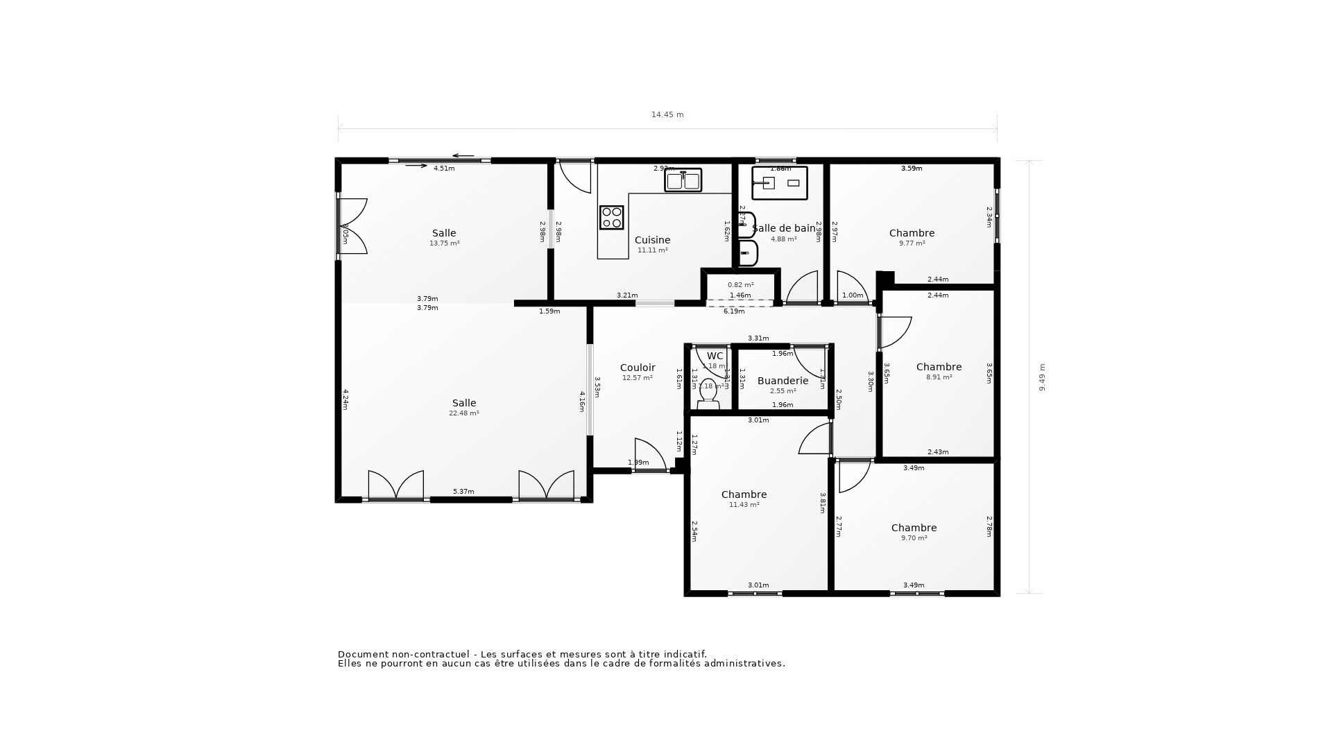 Vente Appartement CASTELGINEST - 5 pièces - 129 m² - (31780)