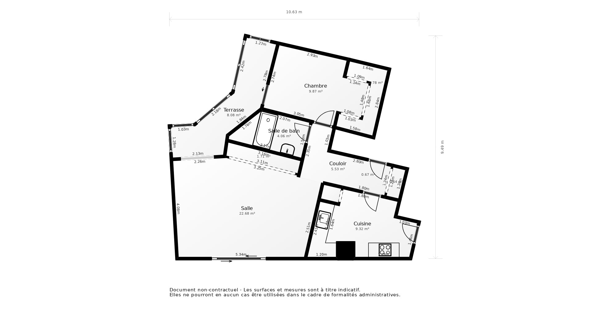 Vente Appartement LYON 03 - 2 pièces - 65 m² - (69003)