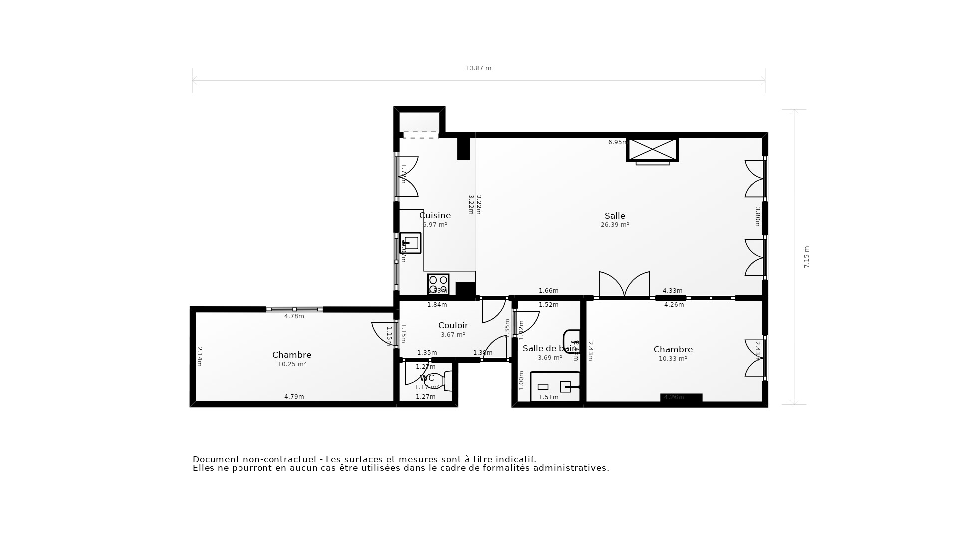 Vente Appartement BORDEAUX - 3 pièces - 72 m² - (33000)