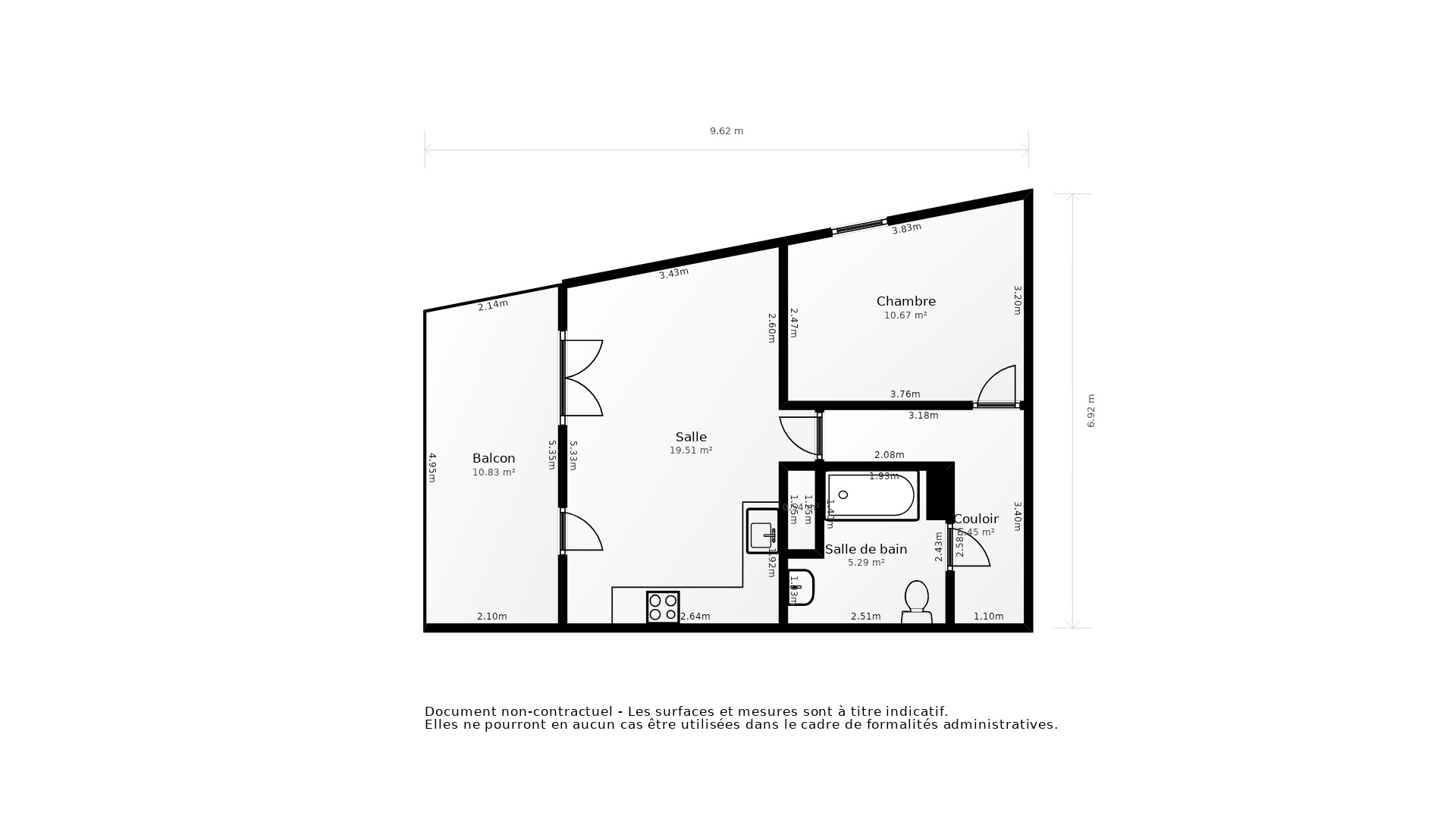 Vente Appartement ANGLET - 2 pièces - 45 m² - (64600)