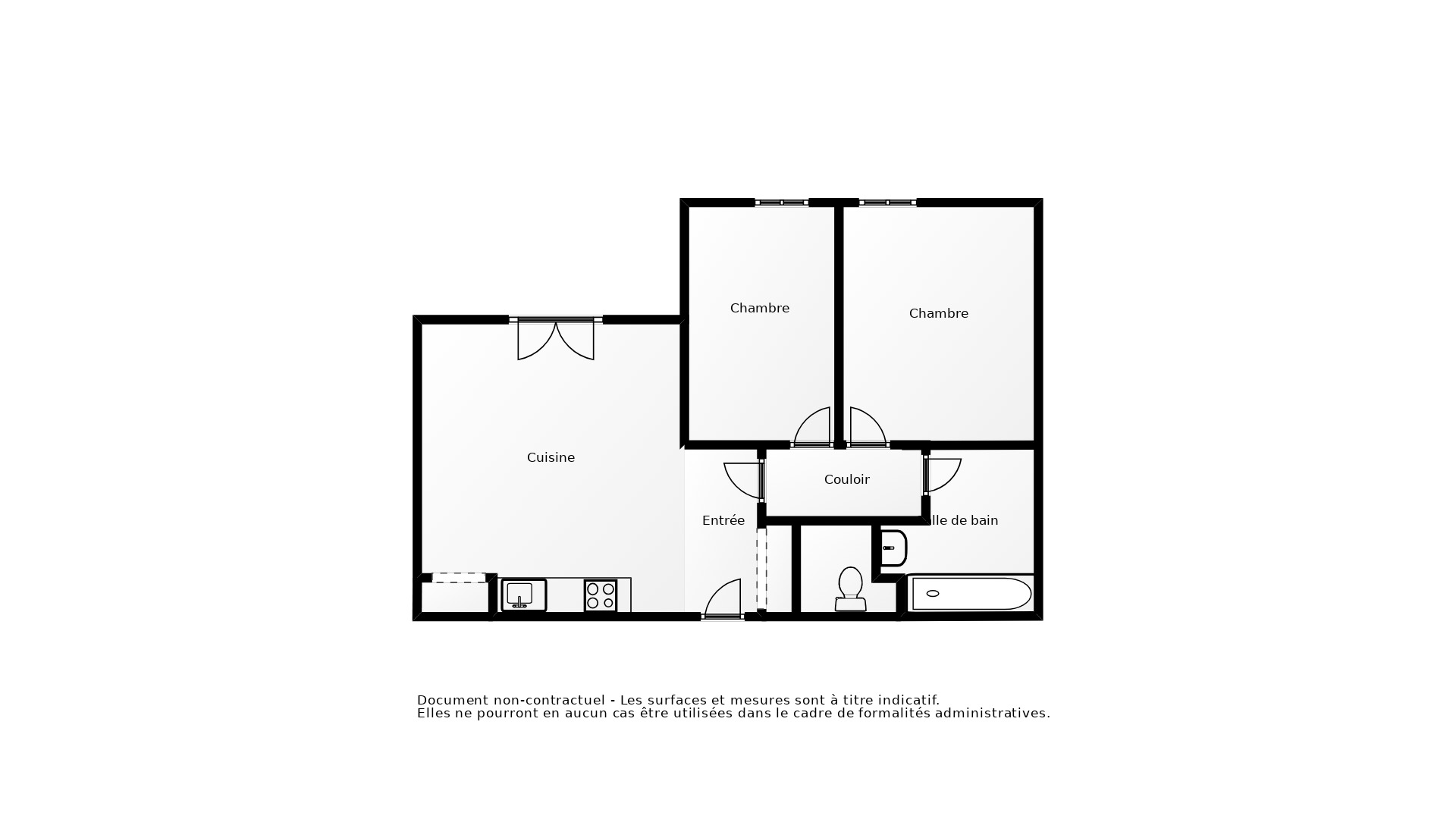 Vente Appartement BRUGES - 3 pièces - 62 m² - (33520)