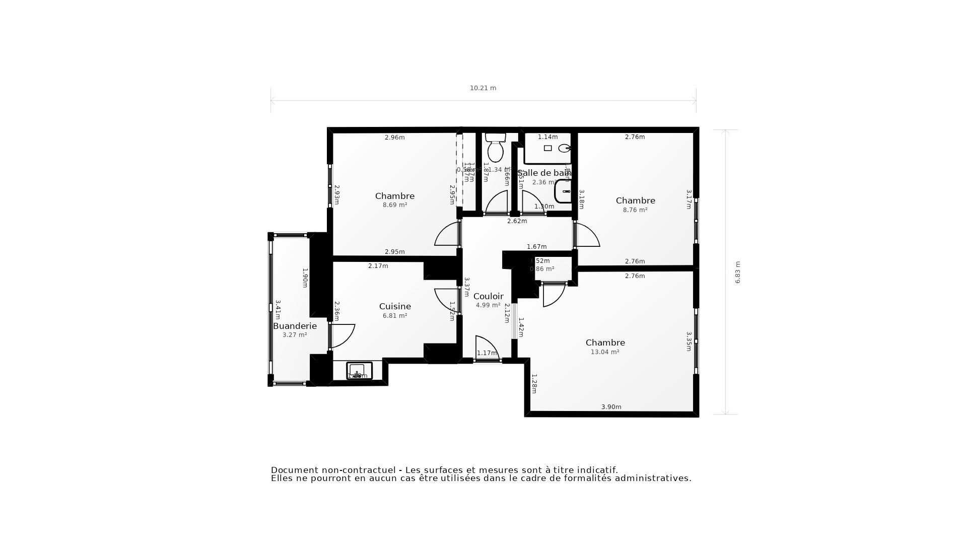 Vente Appartement VILLEURBANNE - 3 pièces - 49 m² - (69100)