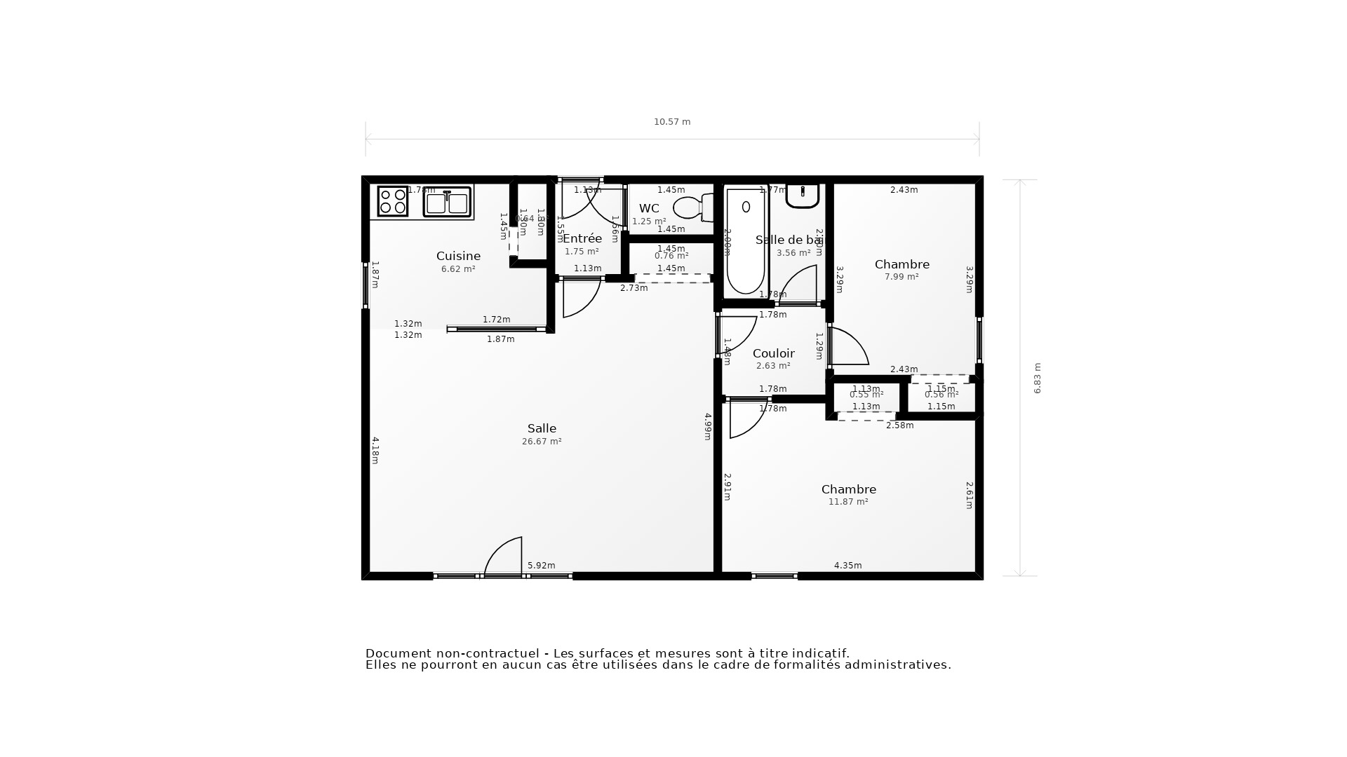 Vente Appartement LA ROCHE SUR YON - 3 pièces - 66 m² - (85000)