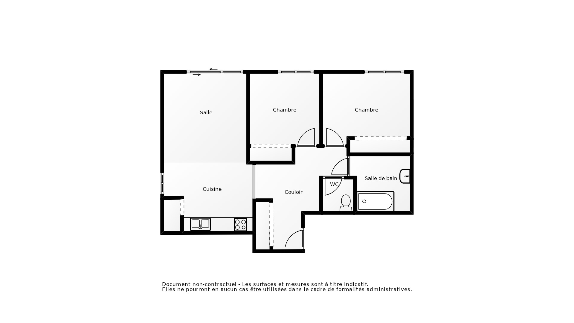 Vente Appartement AUSSONNE - 3 pièces - 58 m² - (31840)