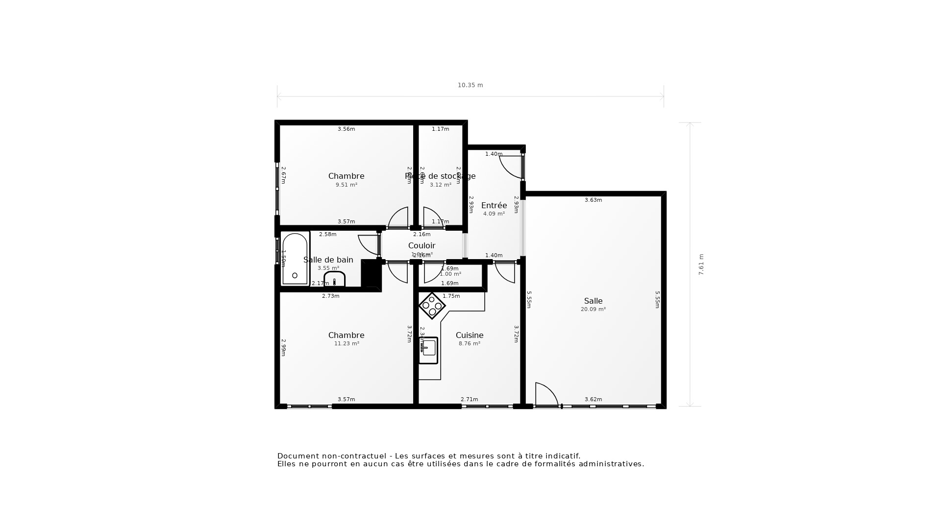 Vente Appartement LYON 09 - 3 pièces - 69,1 m² - (69009)