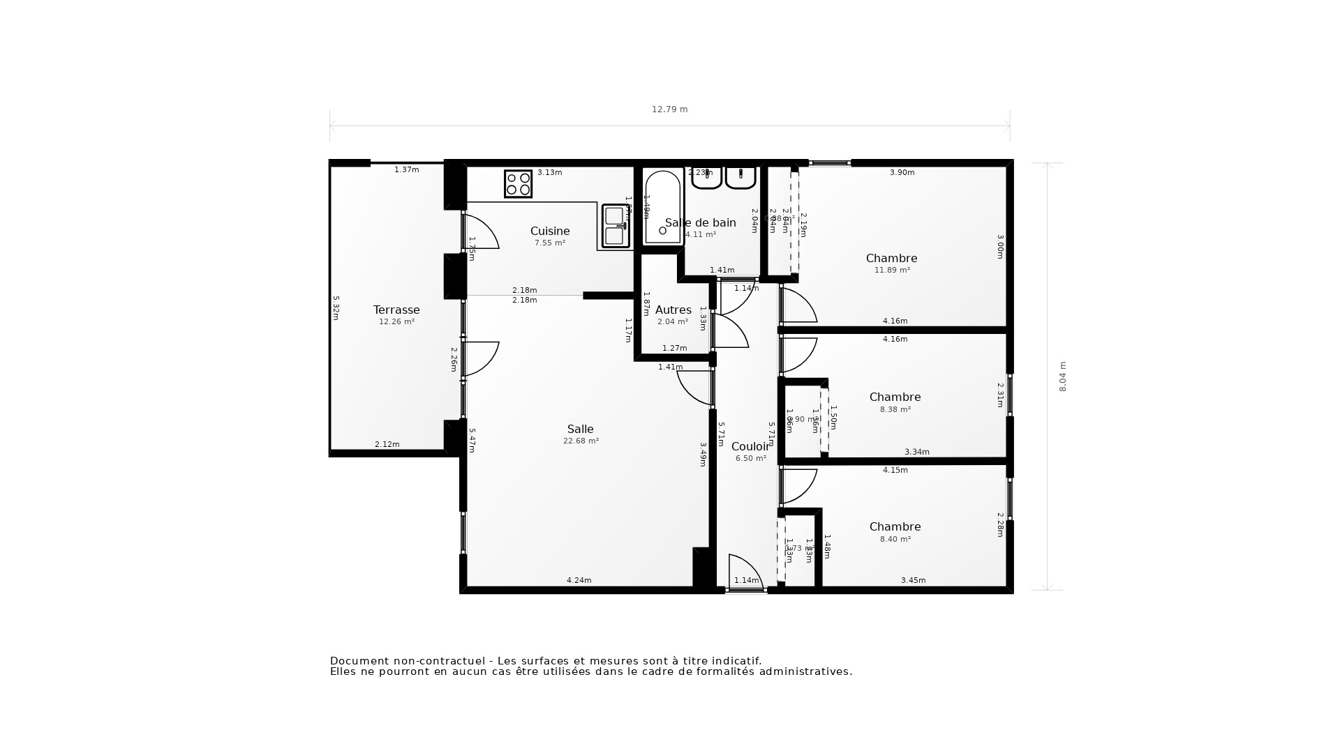 Vente Appartement ST HERBLAIN - 4 pièces - 83 m² - (44800)