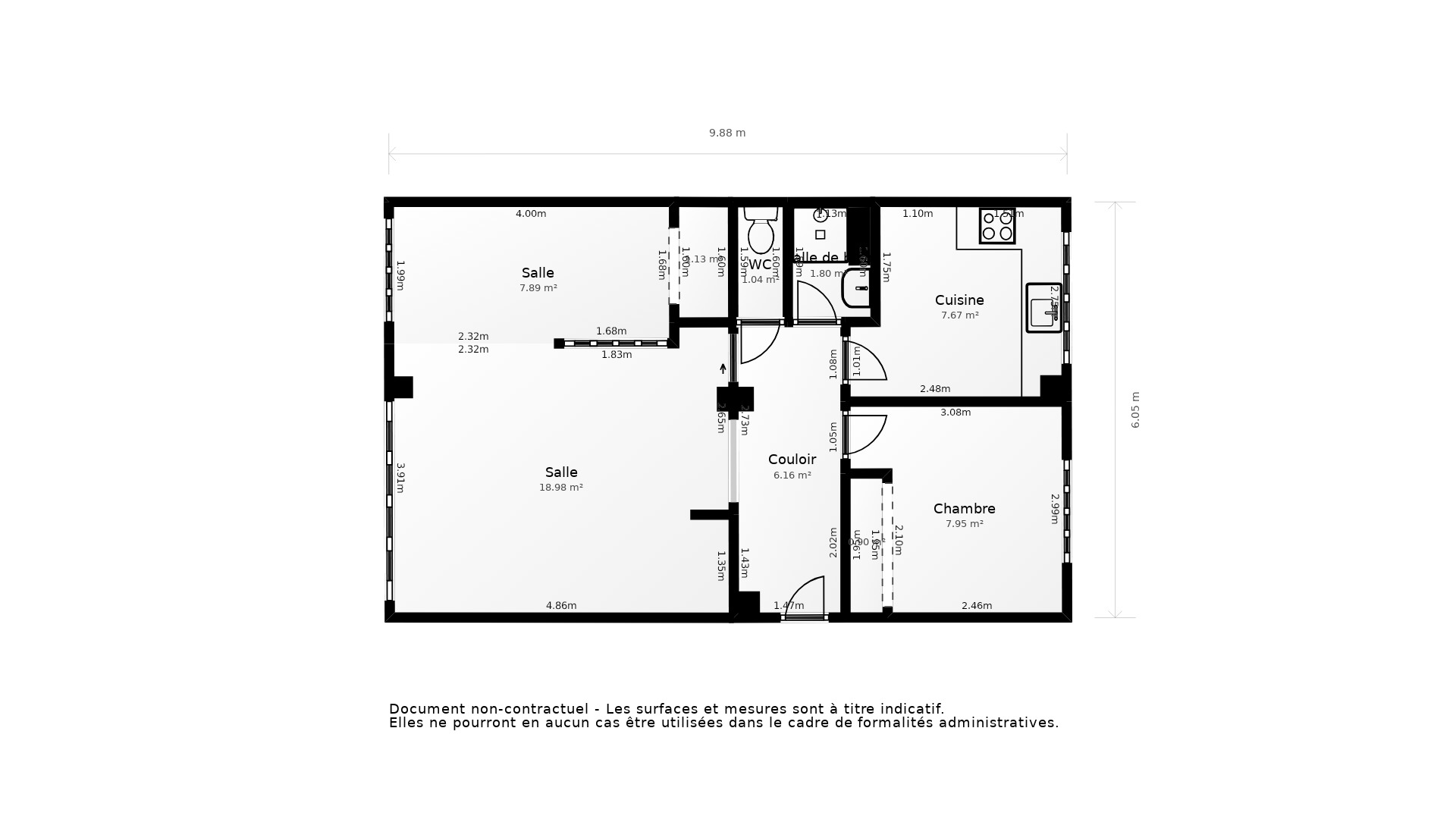 Vente Appartement LYON 04 - 2 pièces - 52,2 m² - (69004)