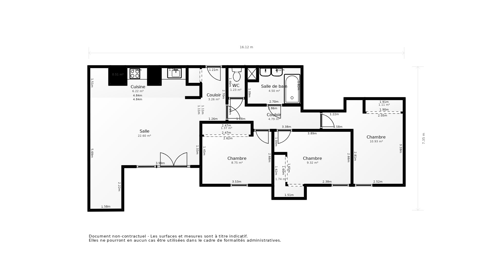 Vente Appartement TOULOUSE - 4 pièces - 76 m² - (31300)