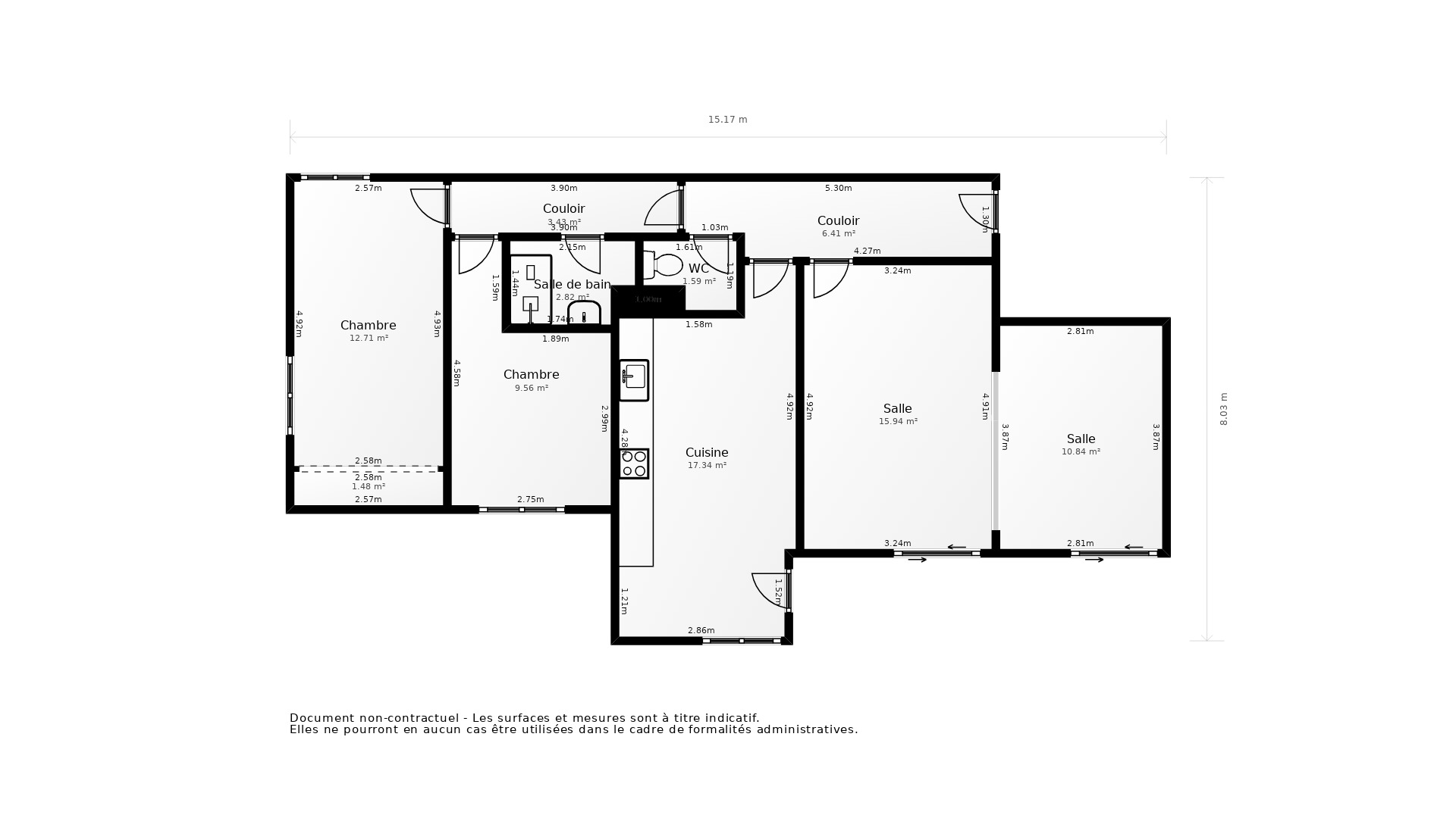 Vente Appartement TOULOUSE - 4 pièces - 87 m² - (31100)