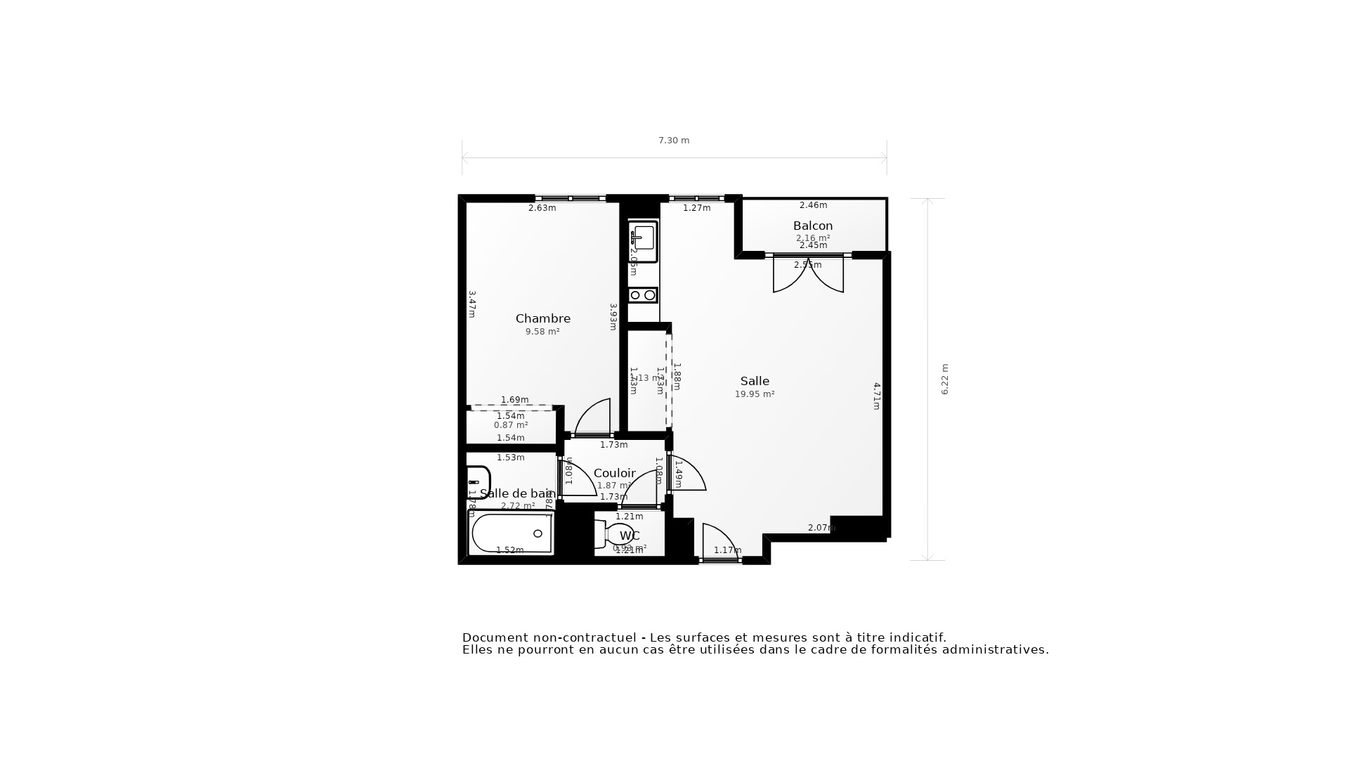 Vente Appartement TOULOUSE - 2 pièces - 42 m² - (31200)