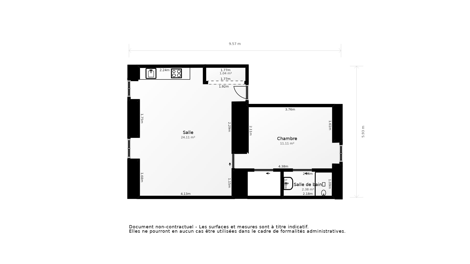 Vente Appartement CONCARNEAU - 2 pièces - 38 m² - (29900)