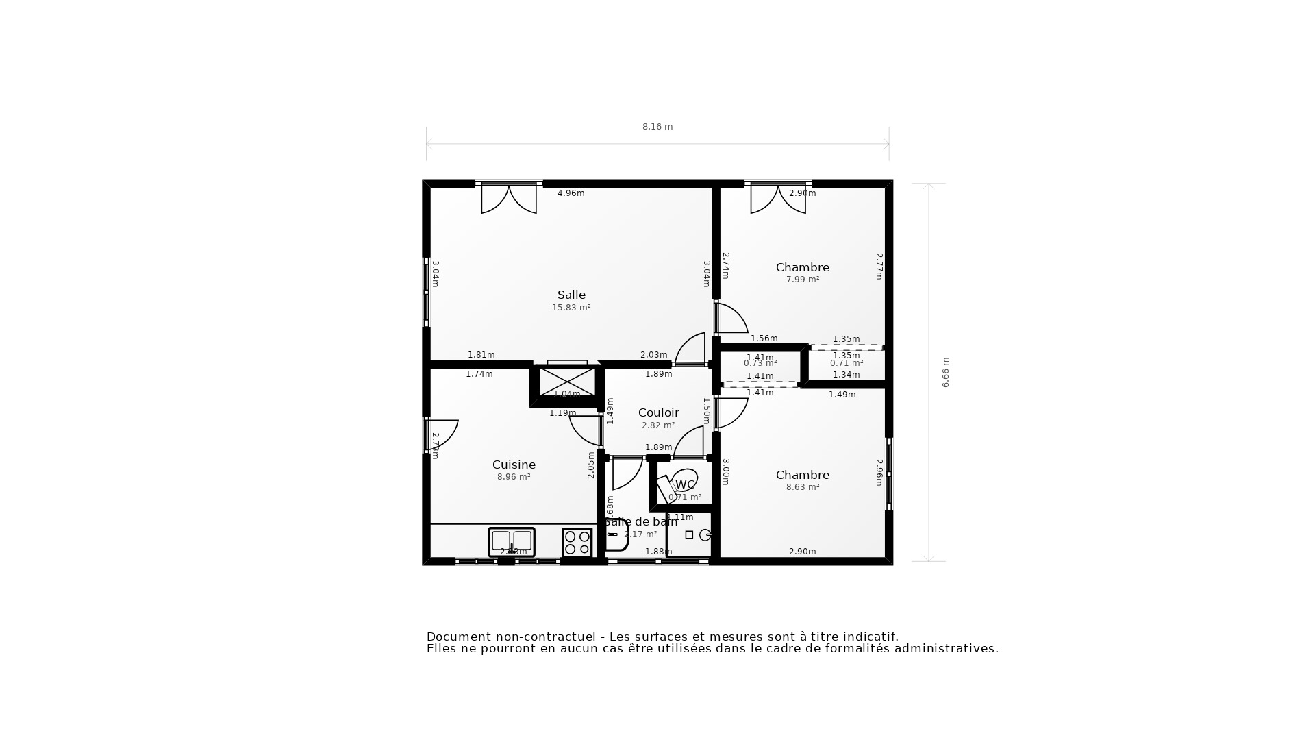 Vente Maison ST GEORGES DE DIDONNE - 4 pièces - 66 m² - (17110)