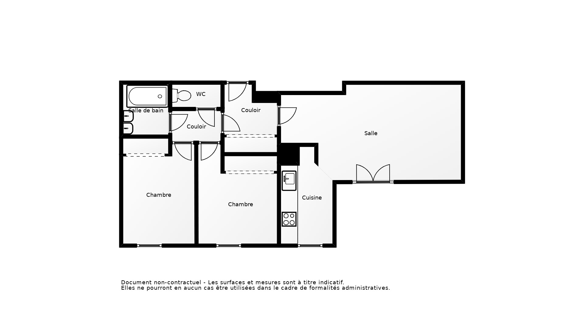 Vente Appartement EAUNES - 3 pièces - 60,8 m² - (31600)
