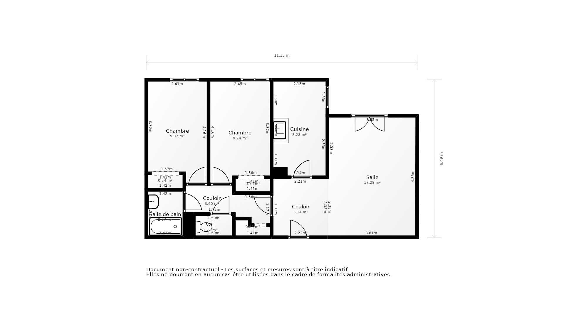 Vente Appartement BORDEAUX - 3 pièces - 67 m² - (33300)
