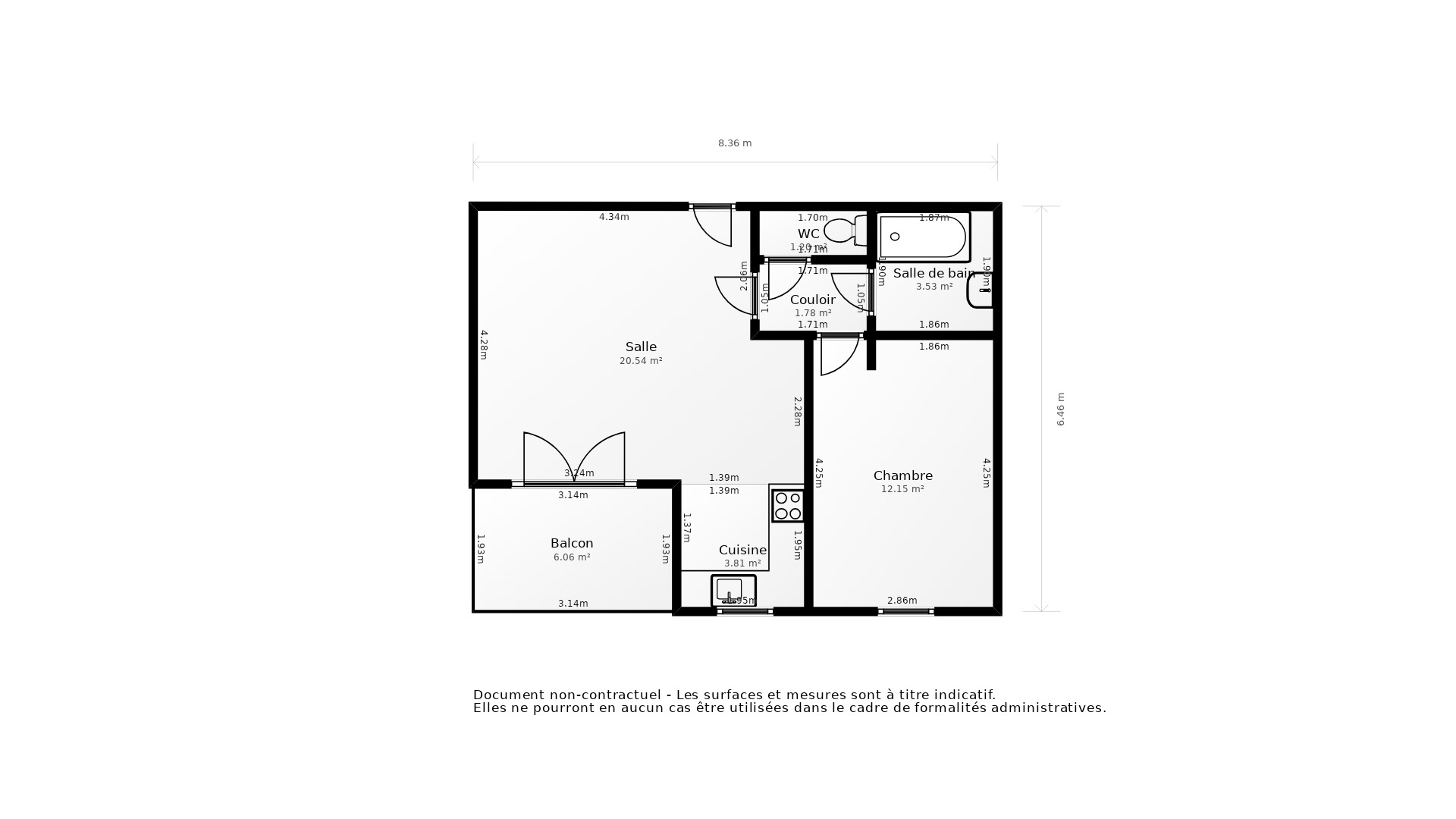 Vente Appartement LA RICHE - 2 pièces - 45 m² - (37520)