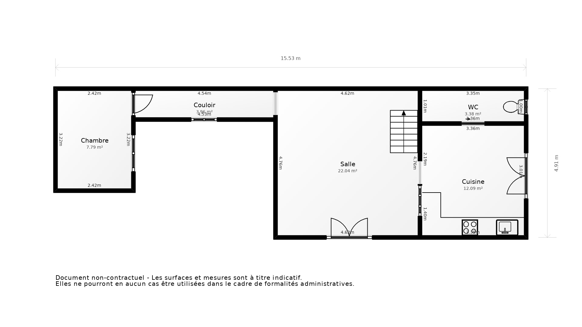 Vente Maison BORDEAUX - 3 pièces - 75 m² - (33300)