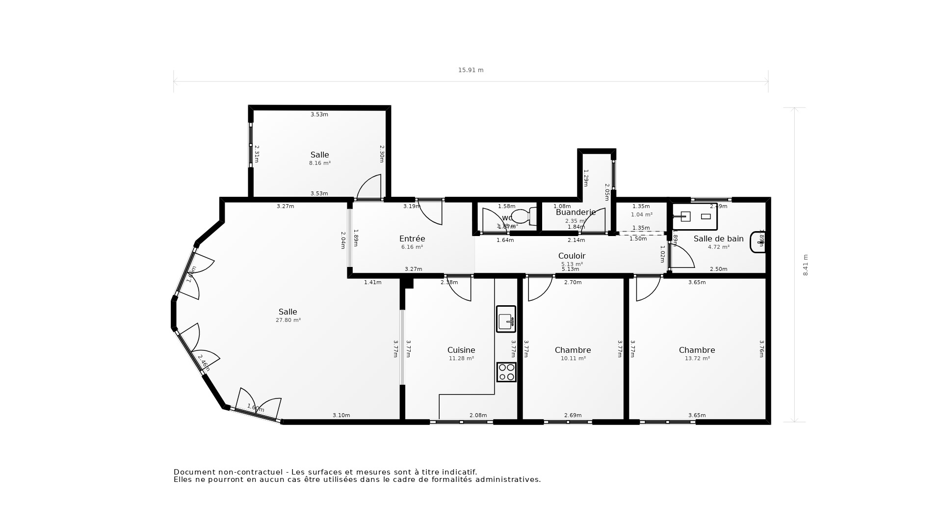 Vente Appartement LE RELECQ KERHUON - 5 pièces - 95 m² - (29480)