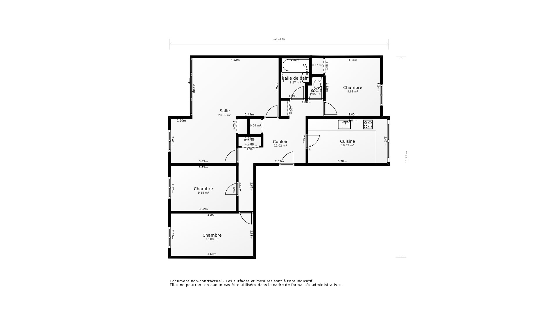 Vente Appartement LES CLAYES SOUS BOIS - 5 pièces - 87 m² - (78340)