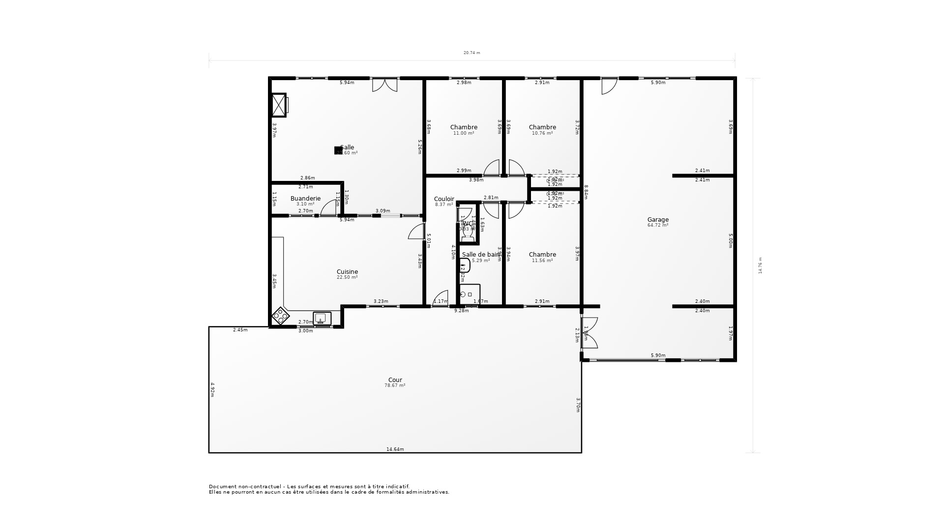 Vente Maison MIRAMBEAU - 5 pièces - 100 m² - (17150)