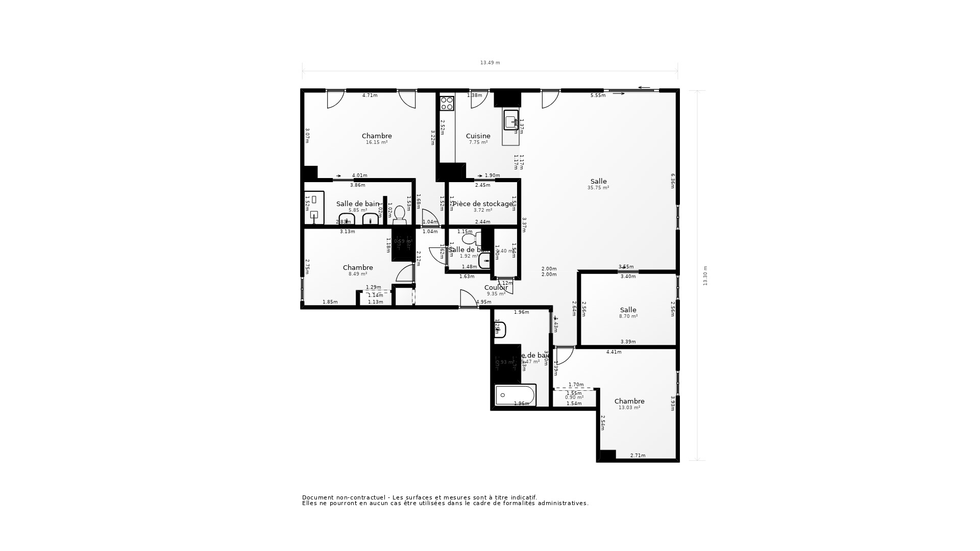 Vente Appartement BORDEAUX - 5 pièces - 125 m² - (33100)