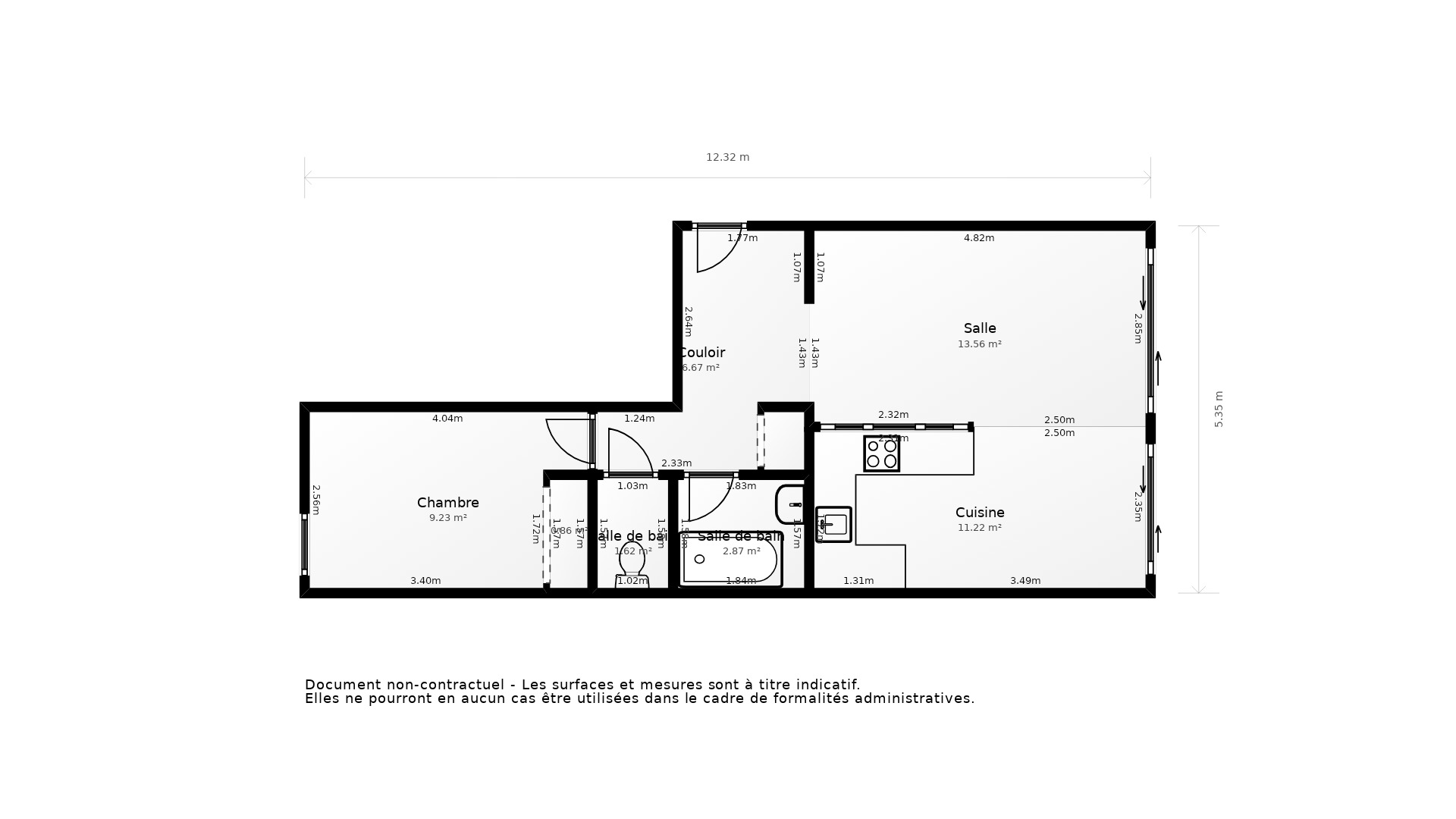 Vente Appartement MONTPELLIER - 2 pièces - 51 m² - (34000)