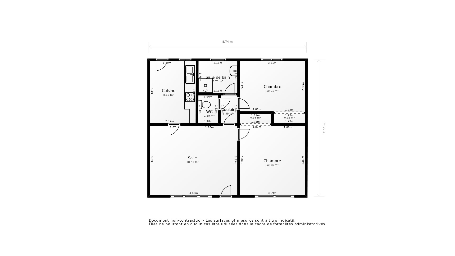 Vente Maison LIMOGES - 3 pièces - 55 m² - (87000)
