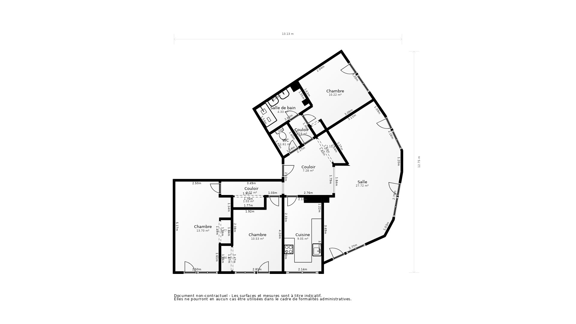 Vente Appartement TOULOUSE - 4 pièces - 88 m² - (31400)